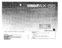 Yamaha AX-55-Owners-Manual 